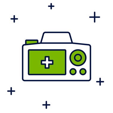 Beyaz arkaplanda izole edilmiş ana hatlı fotoğraf makinesi simgesi. Foto kamera. Dijital fotoğrafçılık. Vektör.