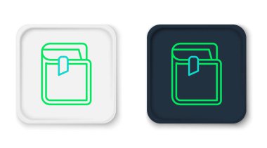 Satır Defteri simgesi beyaz arkaplanda izole edildi. Renkli taslak konsepti. Vektör