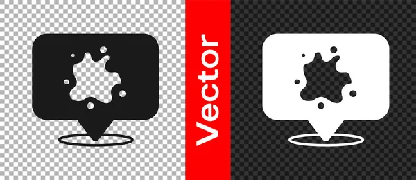 Черная Краска Спрей Значок Изолирован Прозрачном Фоне Вектор — стоковый вектор