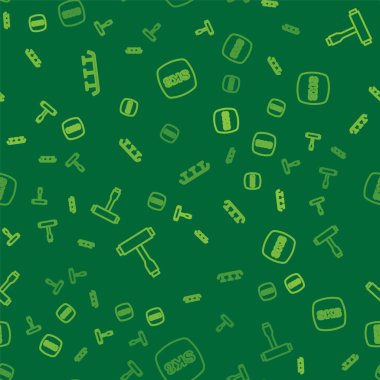 İp kaykayı merdivenlerini demiryolu, T aracı ve pürüzsüz şablona ayarla. Vektör.