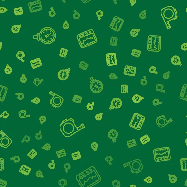 Hat basınçlı su sayacını, rulet inşaatını ve ölçme aletini pürüzsüz şablona ayarlayın. Vektör.