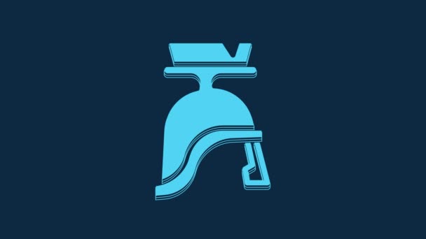 Icono Del Casco Azul Del Ejército Romano Aislado Sobre Fondo — Vídeo de stock
