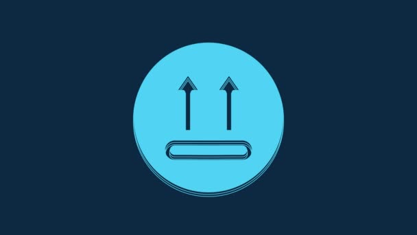 Blue Washing Degrees Celsius Icon Isolated Blue Background Temperature Wash — Video