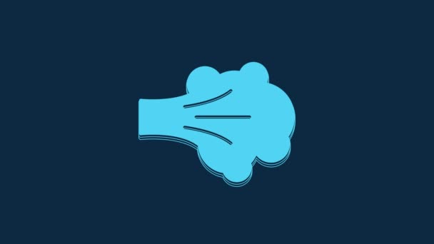 Ikon Semprotan Blue Paint Diisolasi Pada Latar Belakang Biru Animasi — Stok Video