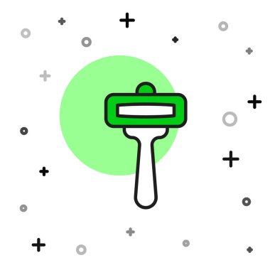 Tıraş makinesi simgesi beyaz arkaplanda izole edildi. Vektör