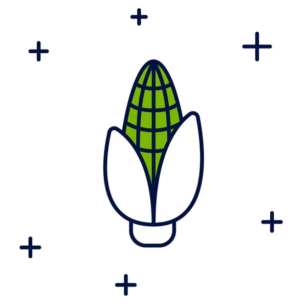 Заполненный Контур Кукурузы Значок Изолирован Белом Фоне Вектор — стоковый вектор