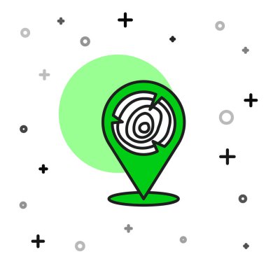 Doldurulmuş tahta günlükleri simgesi beyaz arkaplanda izole edildi. Yakacak odun yığını. Vektör