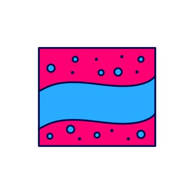 Doldurulmuş altın madeni simgesi beyaz arkaplanda izole edilmiş. Vektör