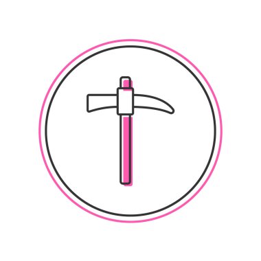 Beyaz arkaplanda izole edilmiş ana hatlı seçim simgesi. Vektör