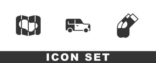 Kaart Van Ijsland Auto Sokken Icoon Vector — Stockvector