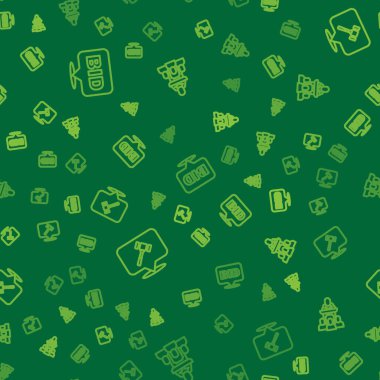 Açık arttırma çekici ve müzayedeci, açık arttırmasız satışta. Vektör