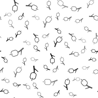 Çubuk simgesinde siyah lokum beyaz arka planda izole edilmiş pürüzsüz desen. Vektör