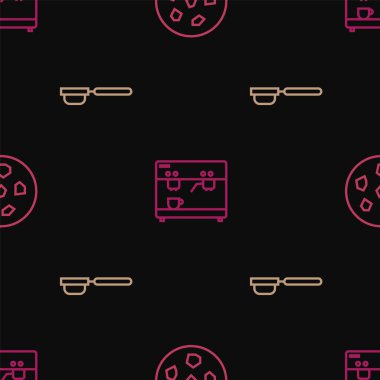 Çizgiyi çerez ya da bisküvi, kahve filtresi tutacağı ve makineyi kusursuz şekilde ayarla. Vektör