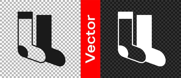 Schwarze Socken Ikone Isoliert Auf Transparentem Hintergrund Vektor — Stockvektor