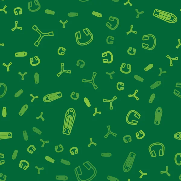 Skateboard Y-aracını, güverteyi ve kulaklıkları pürüzsüz desene ayarlayın. Vektör