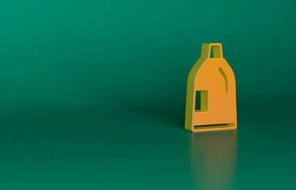 Botella Plástico Naranja Para Detergente Lavandería Lejía Líquido Para Lavar —  Fotos de Stock