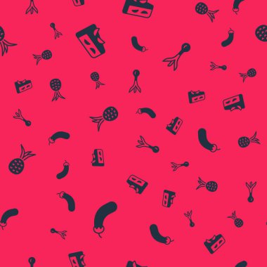 Patlıcan Ev Yapımı Meyveli Turta Ananas ve Soğan 'ı dikişsiz kalıba sokun. Vektör.