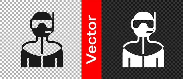 Combinaison Noire Pour Icône Plongée Isolée Sur Fond Transparent Équipement — Image vectorielle