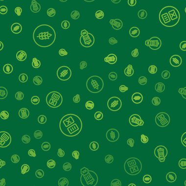 Buğday, Sıcaklık Yıkama ve Çöp Kutusu 'nu düzgün bir şekilde ayarla. Vektör.