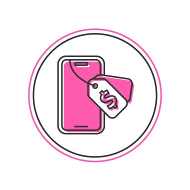 Filled outline Online auction icon isolated on white background. Bid sign. Auction bidding. Sale and buyers. Vector.