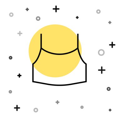 Beyaz arkaplanda siyah çizgi üzerine ekin ikonu izole edildi. Fişek. Rastgele dinamik şekiller. Vektör.