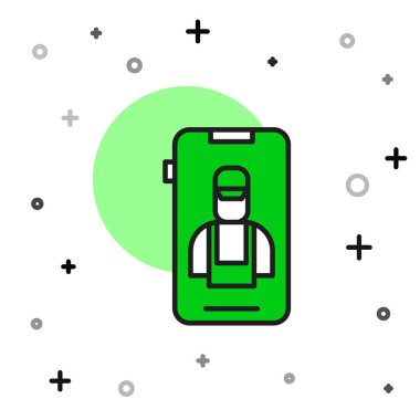 Doldurulmuş Çevrimiçi Araç Hizmetleri simgesi beyaz arkaplanda izole edildi. Araba servisi ve tamir parçaları. Vektör.