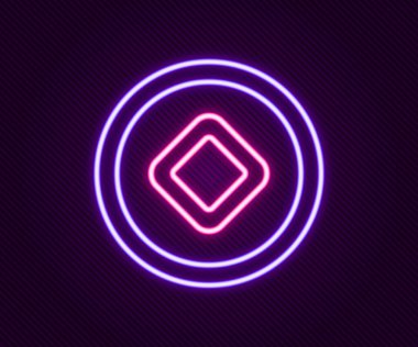 Parlayan neon hattı Çin Yuan para birimi sembolü simgesi siyah arkaplanda izole edildi. Bozuk para. Bankacılık işareti. Para sembolü. Renkli taslak konsepti. Vektör.