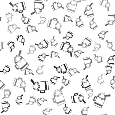 Kayıp bagaj simgesini bulma servisi beyaz arka planda izole edilmiş kusursuz desen buldu. Bagajları arayın. Vektör.