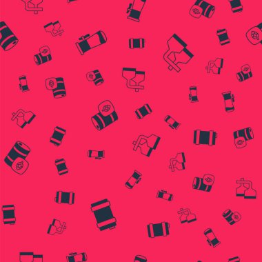 Metal bira fıçısını, bira fıçısını ve demleme işlemini kusursuz hale getirin. Vektör.