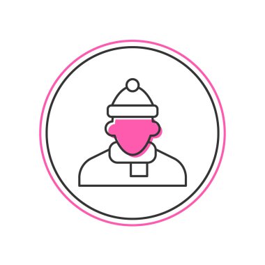 Doldurulmuş Autumn kıyafet simgesi beyaz arkaplanda izole edildi. Vektör