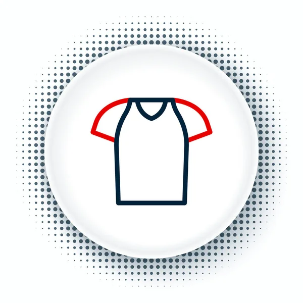 Line Shirt Symbol Isoliert Auf Weißem Hintergrund Hemd Buntes Rahmenkonzept — Stockvektor
