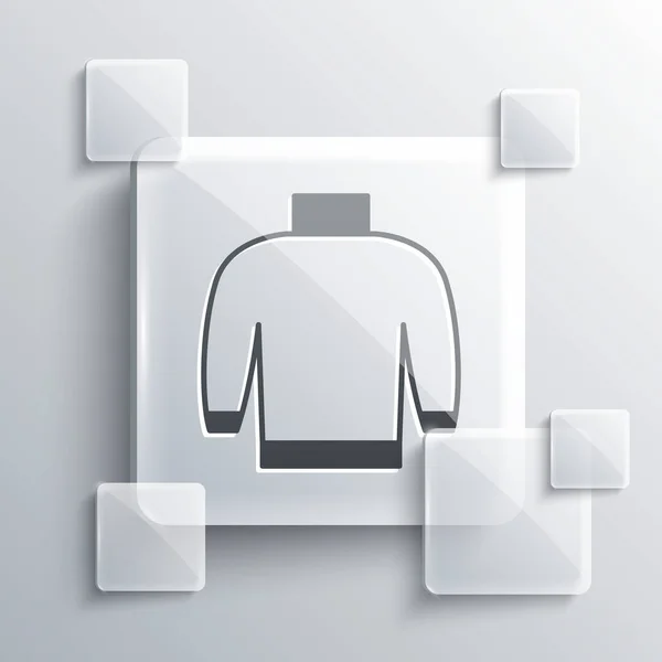 Graues Pullover Symbol Isoliert Auf Grauem Hintergrund Pullover Symbol Sweatshirt — Stockvektor