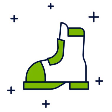 Beyaz arka planda izole edilmiş Hunter bot simgesi. Vektör