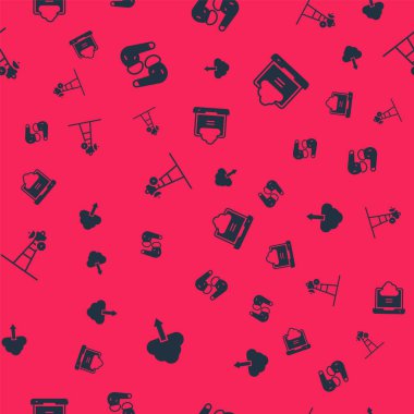 Bulut indirme, hava kulaklıkları, uydu anteni ve ağ bulut bağlantısını kusursuz şablona ayarla. Vektör