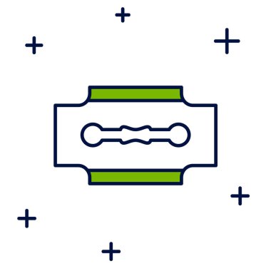 Keskin Ustura simgesi beyaz arka planda izole edildi. Vektör