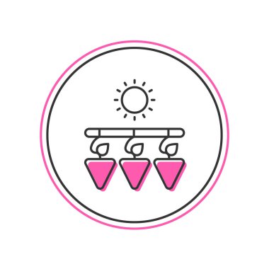 Filled outline Drying grapes icon isolated on white background. Dried grapes.  Vector