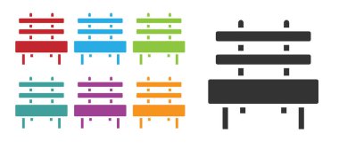 Siyah Benç simgesi beyaz arkaplanda izole edilmiş. Simgeleri renklendirin. Vektör.