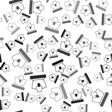 Siyah müzayede mücevher satış ikonu beyaz arka planda izole edilmiş kusursuz desen. Açık arttırma teklifi. Satış ve alıcılar. Vektör