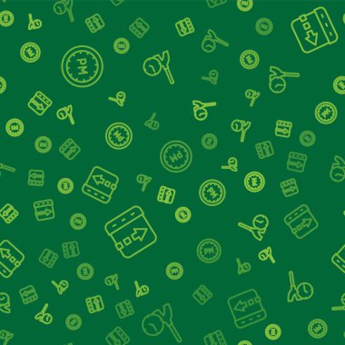 Saati ayarla, zaman akıp gidiyor ve kusursuz bir şekilde temizleniyor. Vektör