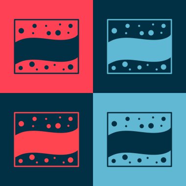 Pop Art Gold altın madeni simgesi renk arkaplanda izole edilmiş. Vektör