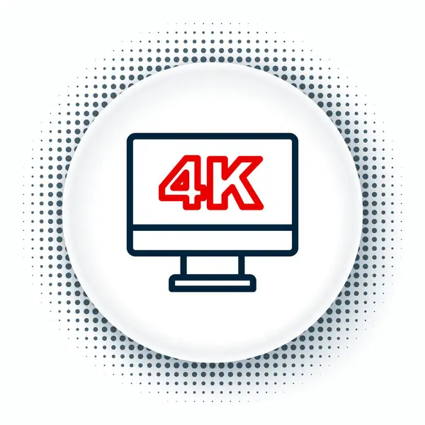 Premium Vector  4k ultra hd icon on white backdrop high definition label  gold uhd symbol 4k resolution color mark