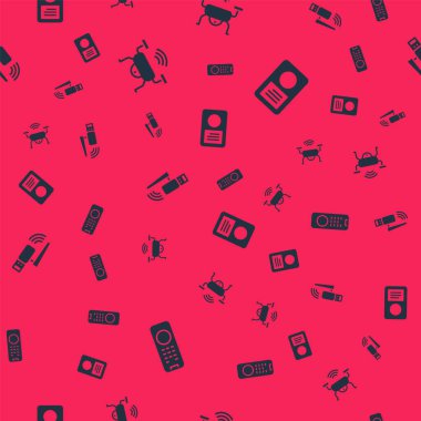 Uzaktan kumanda, Smart drone sistemi, Usb kablosuz adaptör ve müzik çaları sorunsuz şekilde ayarlayın. Vektör