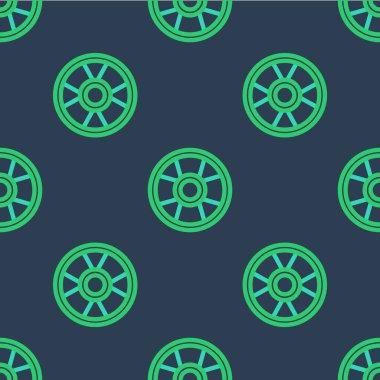 Hat Kumarhanesi simgesi mavi arka planda kusursuz desen izole etti. Kumarhane kumarı. Vektör