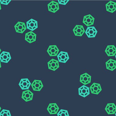 Çizgi taşı simgesi mavi arkaplandaki kusursuz deseni izole etti. Mücevher sembolü. Elmas. Vektör