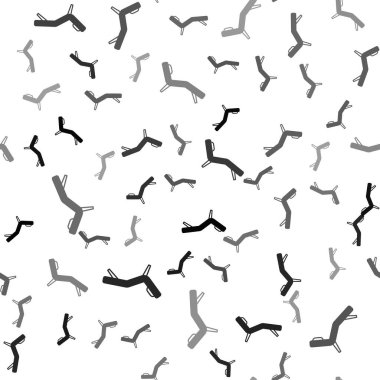 Siyah Kol Koltuğu simgesi beyaz arka planda izole edilmiş kusursuz desen. Vektör