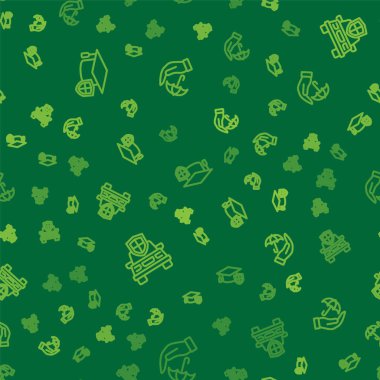 Mezuniyet şapkasını kalkan, araba sigortası ve şemsiyesiz şablona göre ayarla. Vektör