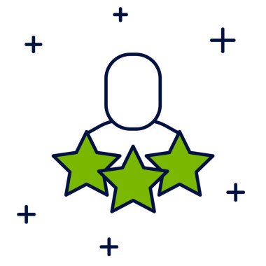 Filled outline Productive human icon isolated on white background. Idea work, success, productivity, vision and efficiency concept.  Vector