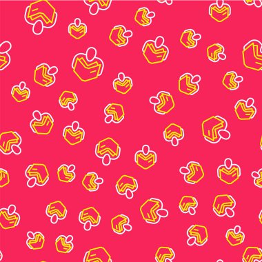 Satır Adam simgesi okuma kırmızı arka planda izole edilmiş kusursuz desen. Vektör