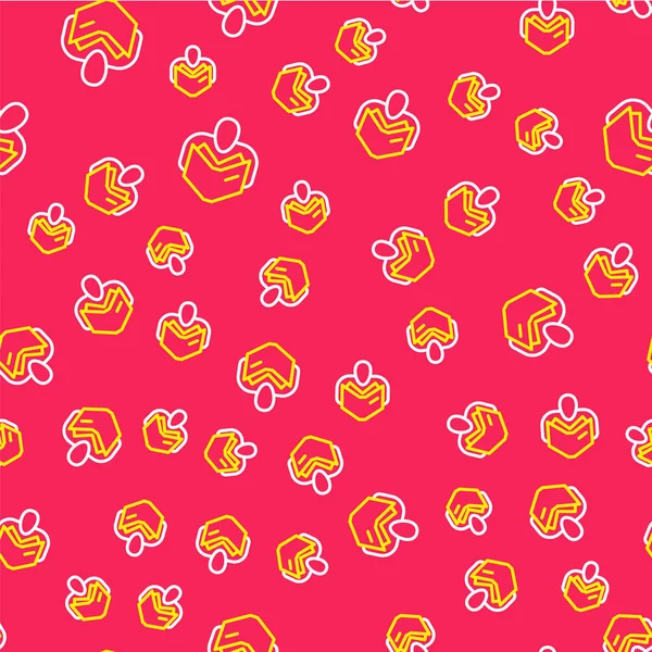 Satır Adam simgesi okuma kırmızı arka planda izole edilmiş kusursuz desen. Vektör