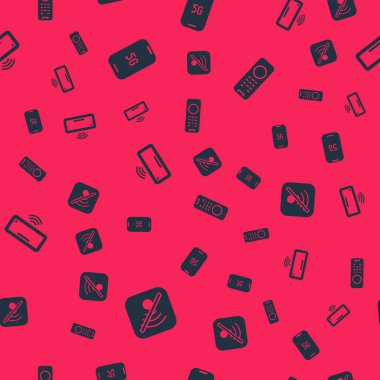 Kablosuz internet yok, mobil 5G, bilgisayar klavyesi ve uzaktan kumandayı sorunsuz şablona ayarla. Vektör